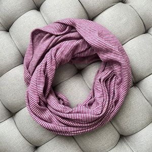 American Eagle Outfitters Purple Striped Infinity Scarf